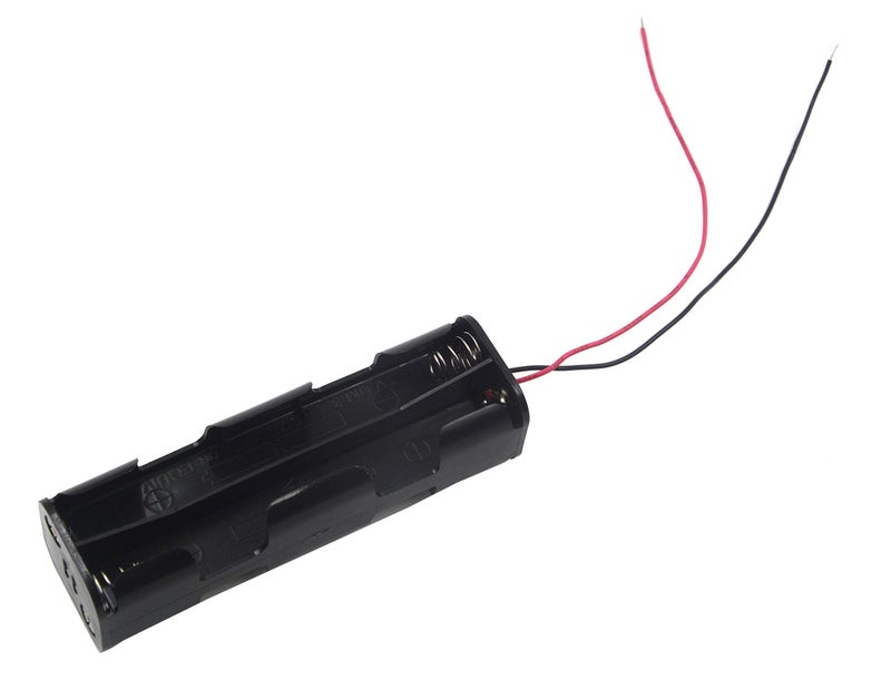 LampVPath (Pack of 3 8 AA Battery Holder, 12v AA Battery Holder with Leads - Image 2